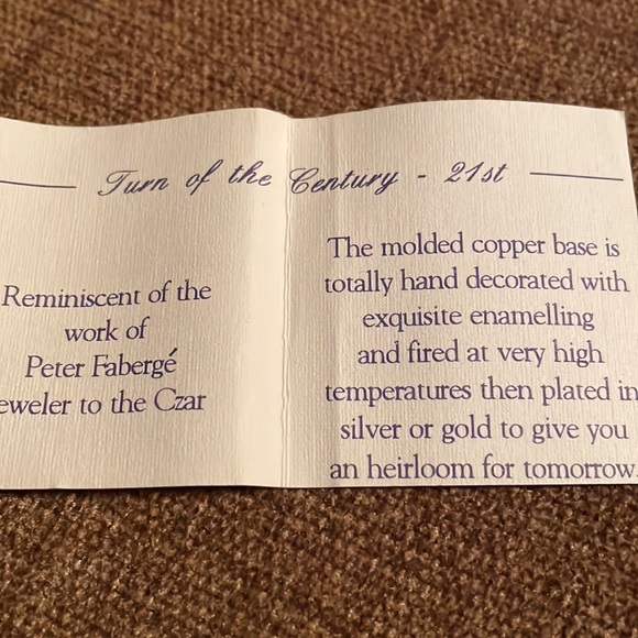 Victorian Enamelling Egg Ornament - Picture 5 of 5